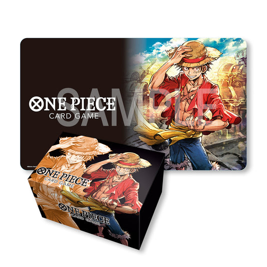 One Piece Card Game: Playmat and Storage Box Set - Monkey.D.Luffy